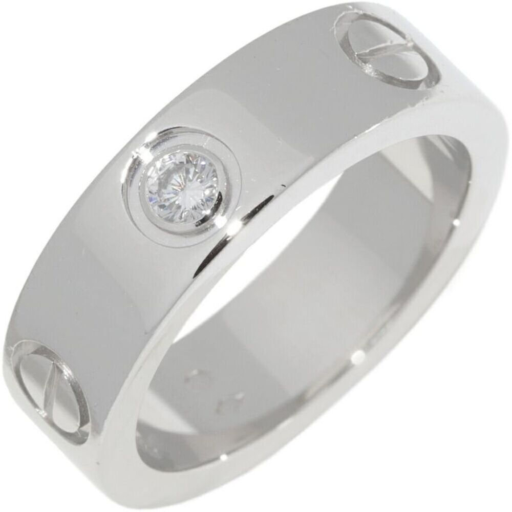 Cartier Love Ring Pt950 Diamond Ring Size 49
